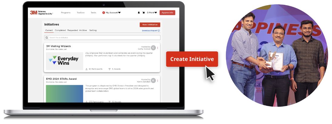 O.C. Tanner’s Culture Cloud Initiatives platform.