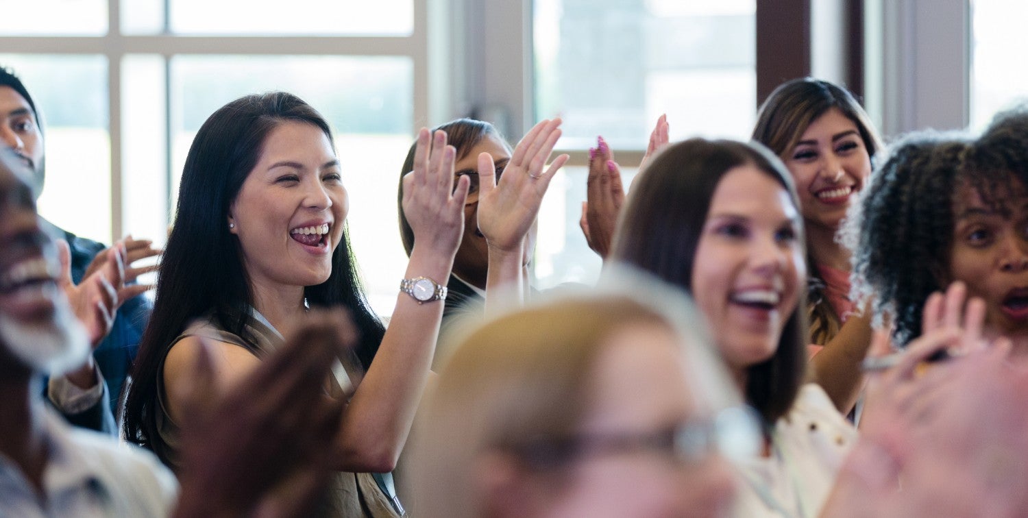 A company celebrating success together