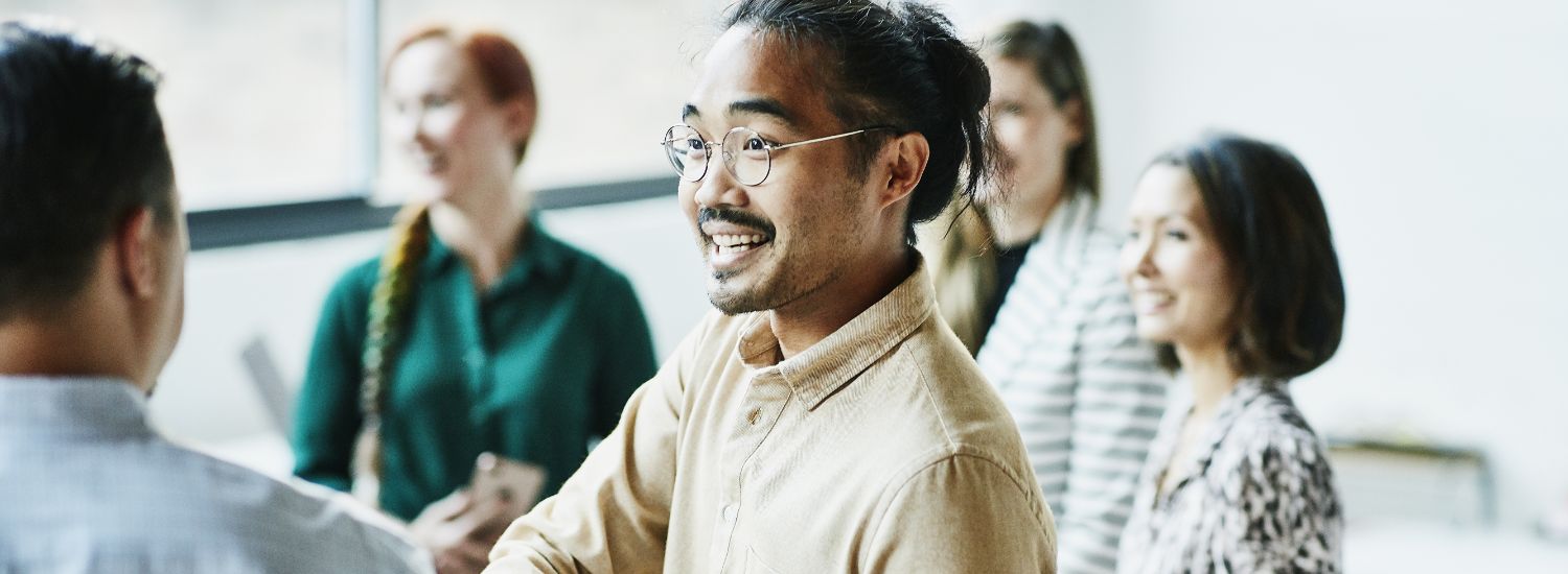Teammates shaking hands