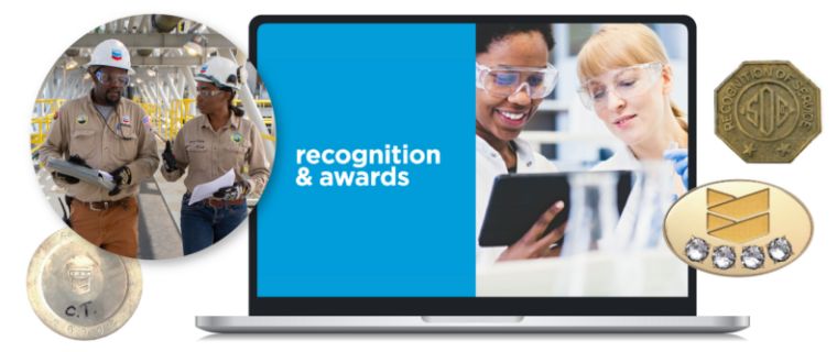 Custom designed pins for Chevron’s recognition and awards program, created and fulfilled by O.C. Tanner. 