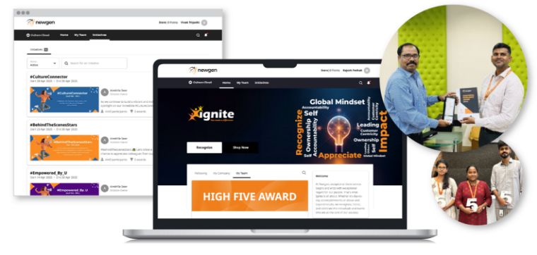 Newgen’s custom-branded recognition platform, powered by O.C. Tanner’s Culture Cloud.