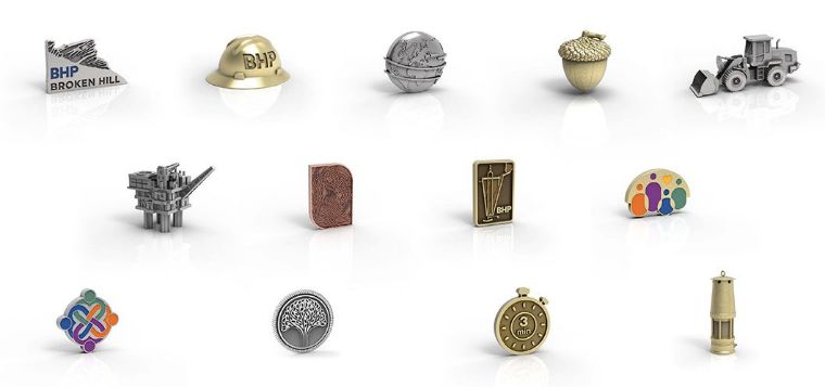 BHP’s custom pins designed and created by O.C. Tanner.