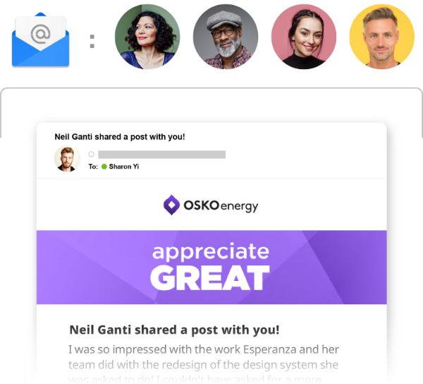 The Leader Broadcast feature on O.C. Tanner's Culture Cloud platform