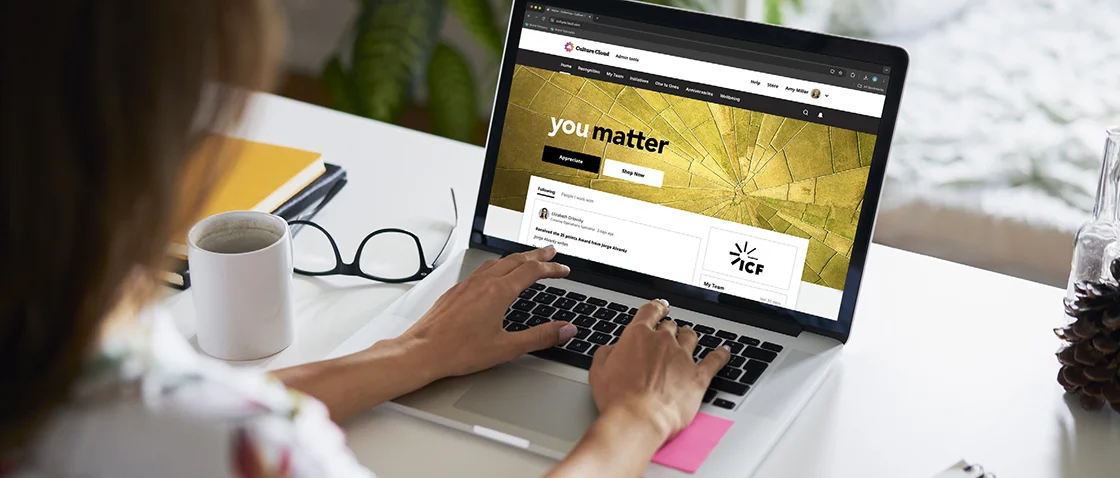 ICF's You Matter recognition program on O.C. Tanner's Culture Cloud platform