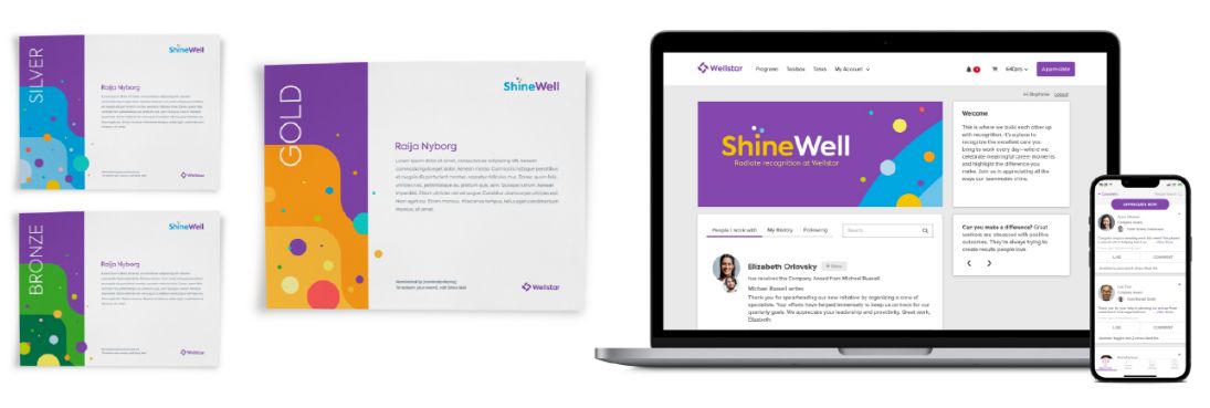 Wellstar's recognition solution, "ShineWell", powered by O.C. Tanner's Culture Cloud platform