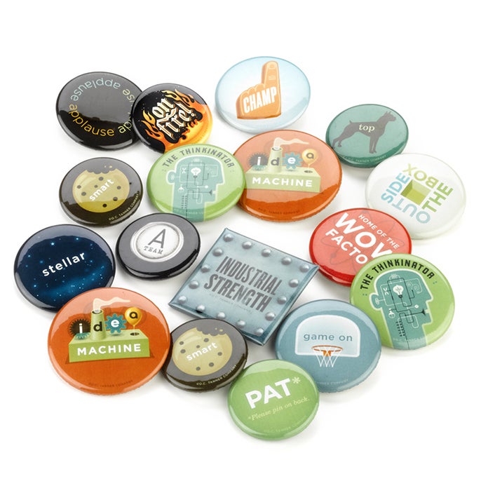 Appreciation Buttons, Assorted 25 pk.