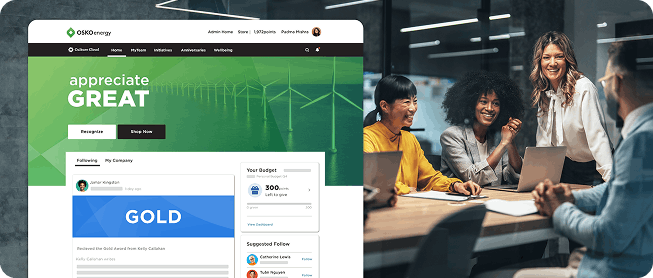 Culture Cloud employee recognition software by O.C. Tanner