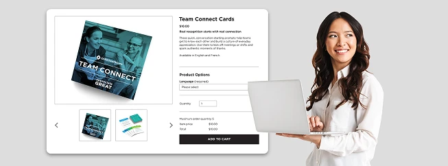 The Company Store ecommerce experience on O.C. Tanner’s Culture Cloud platform.