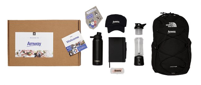 Amway swag box developed by O.C. Tanner