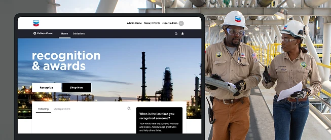 Chevron’s Recognition and Awards platform, powered by O.C. Tanner