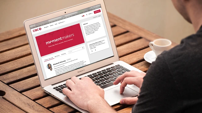 CIBC's employee recognition software platform, powered by O.C. Tanner.