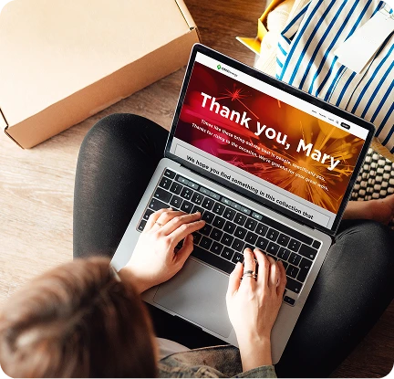 O.C. Tanner's Select-a-gift desktop experience for celebrating the end of the work year.