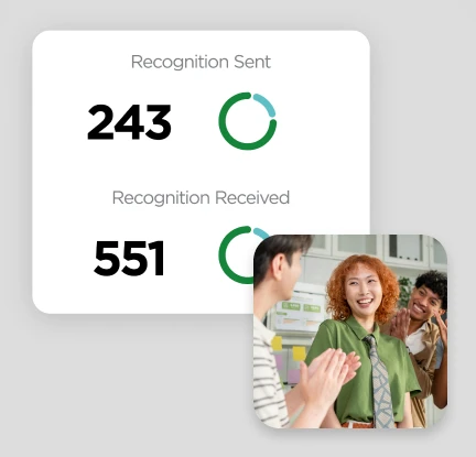 A recognition reminder "nudge" notification in O.C. Tanner's Culture Cloud platform.