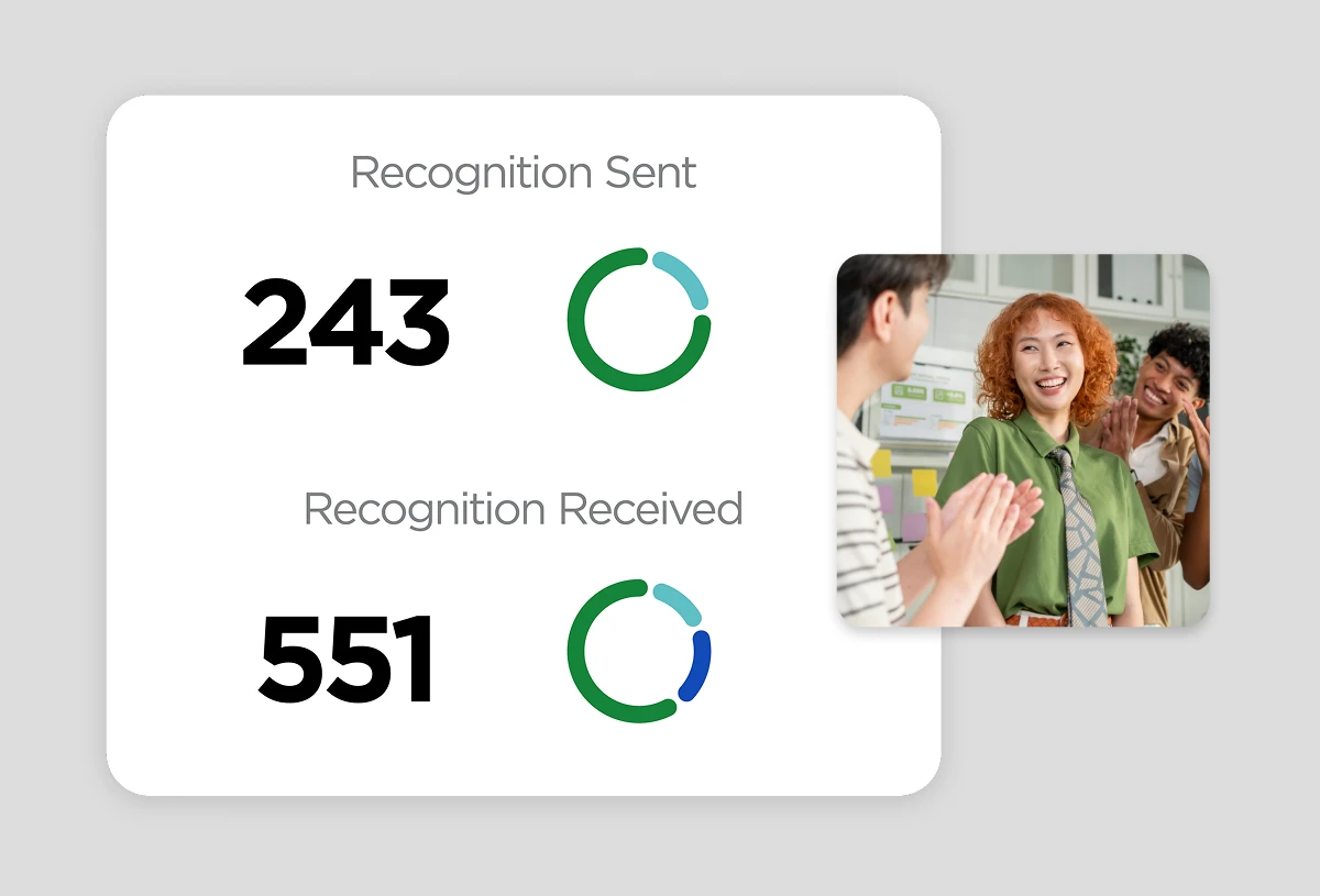 A recognition reminder "nudge" notification in O.C. Tanner's Culture Cloud platform.