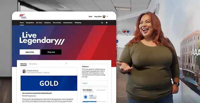 AA - Auto Club Enterprises' employee recognition software platform, powered by O.C. Tanner
