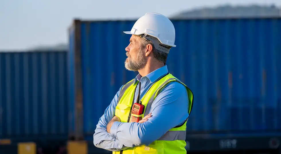 Engineer on site at an enegy facility