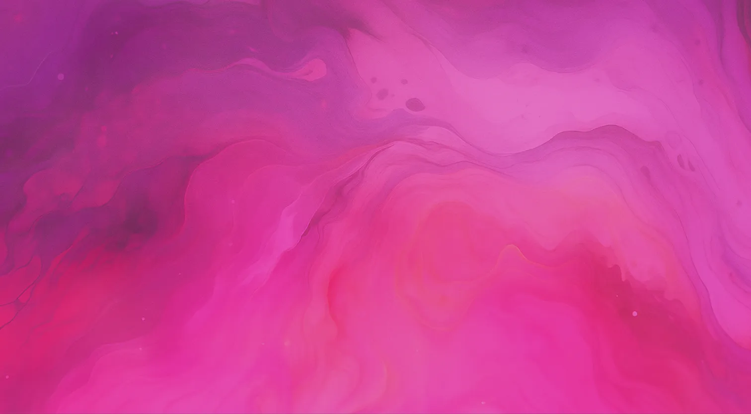 Abstract fluid art with swirling pink and purple hues.