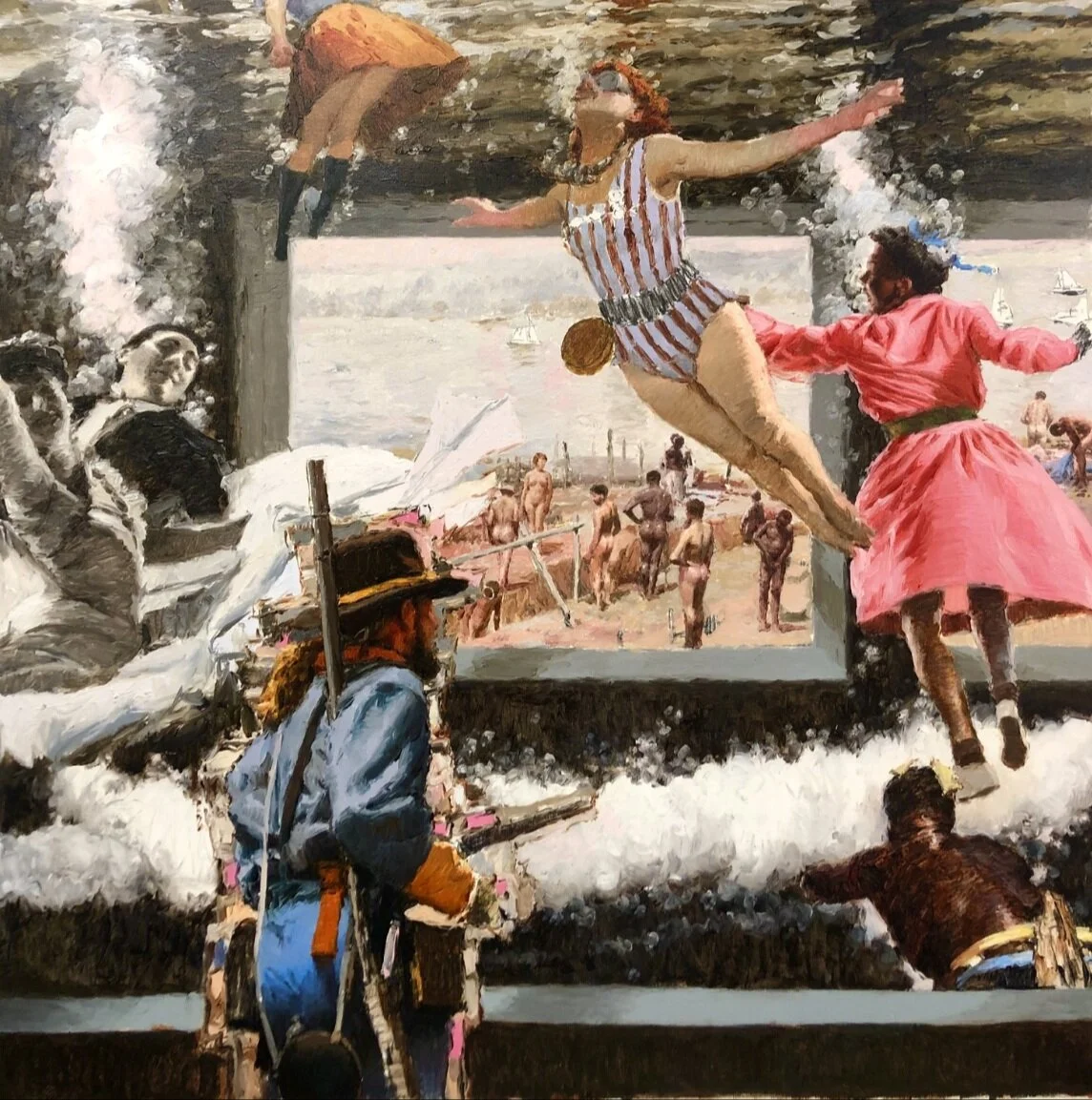 El Apartamento: Ariel Cabrera Montejo, Immersion No. 3, 2020 Oil on canvas 66 × 66 in, 167.6 × 167.6 cm