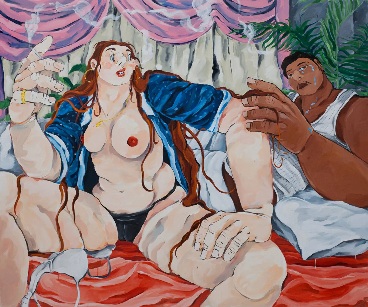 1969 Gallery, Cristina BanBan, Lagrimitas de Cocodrilo, 2020, Acrylic on canvas, 60 x 70 in, 152.4 x 177.8 cm