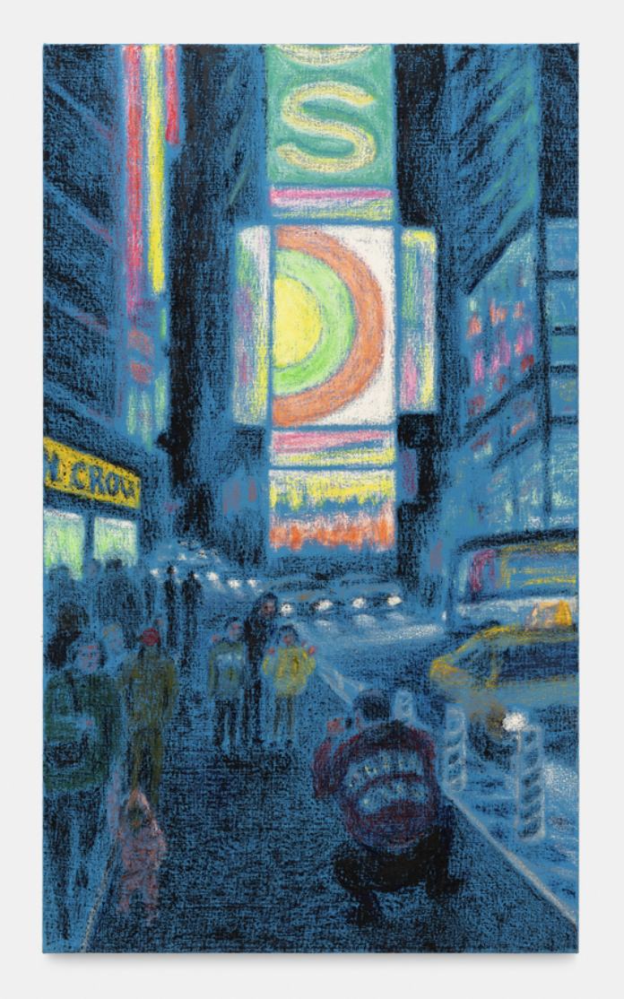 Stems Gallery, Jane Dickson, Smile 2, 2017, Acrylic on canvas, 43 7/10 x 26 in, 111 x 66 cm