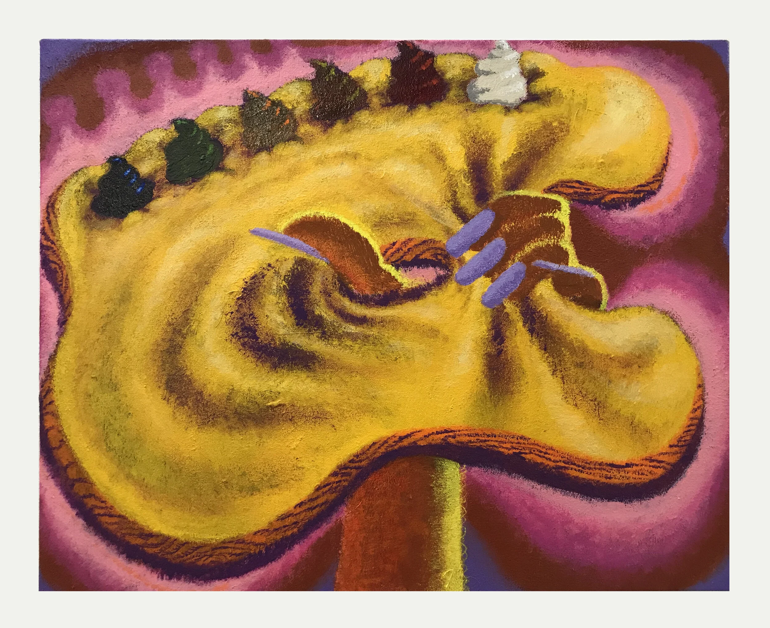 Gallery 12.26, J.A. Feng Painter’s Palette (Tools of the Trade), 2020, Acrylic and flashe on linen, 16 x 20 in