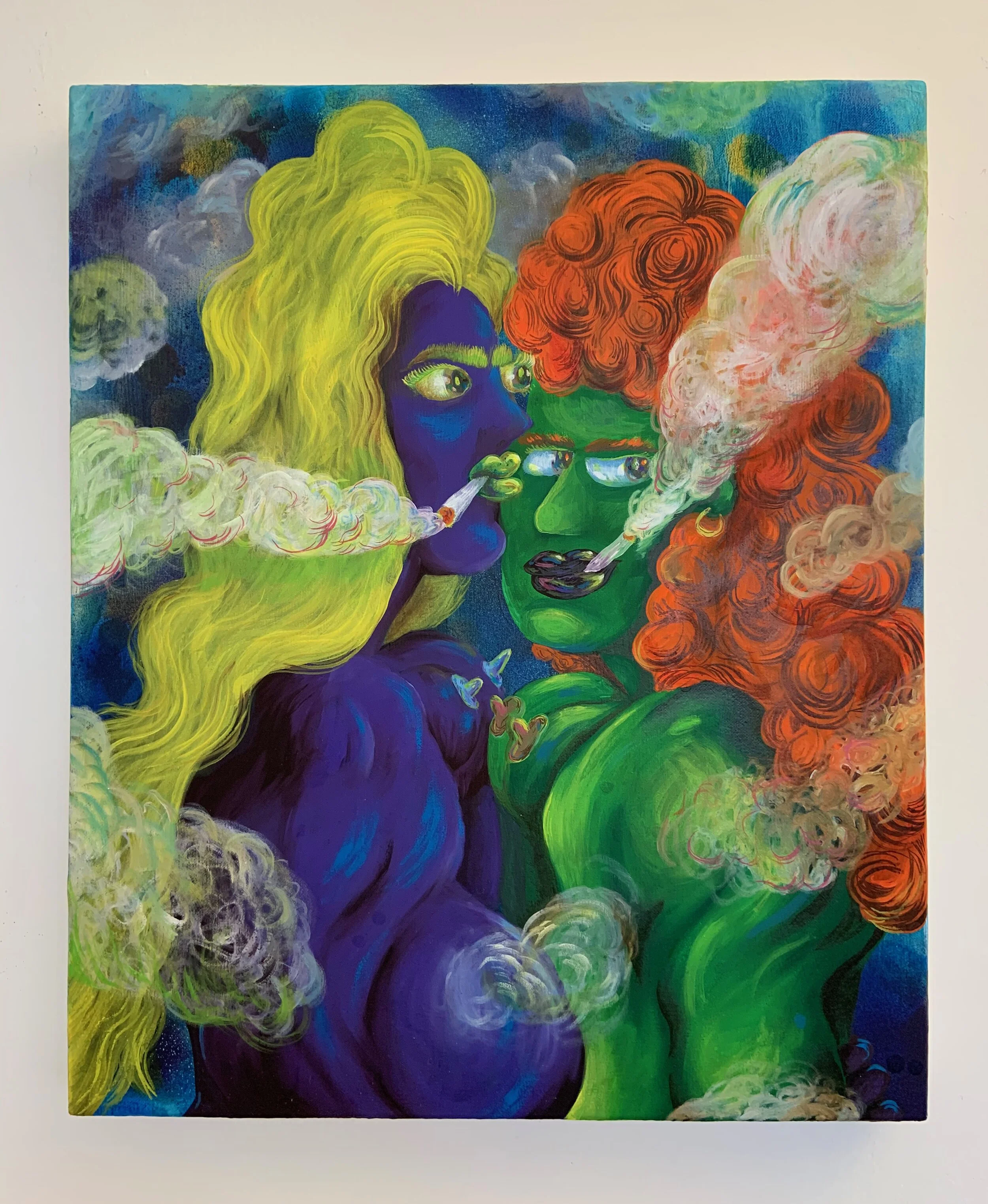 Ross + Kramer, Ana Benaroya, Put Me In A Movie, You’ll Be The Star, 2020, Spray paint, acrylic paint, and oil paint on canvas, 24 x 20 in, 61 x 50.8 cm