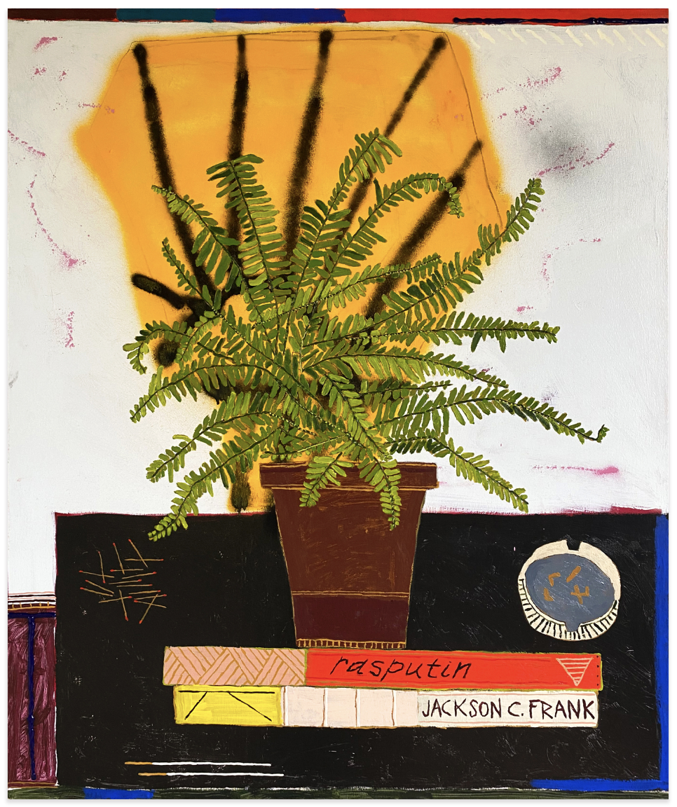 ANNA ZORINA GALLERY: Jordan Kerwick, Two Weeks Tops, 2020, Oil, acrylic, spray paint, oil stick, graphite on canvas, 47 1/5 × 39 2/5 in, 119.9 × 100.1 cm