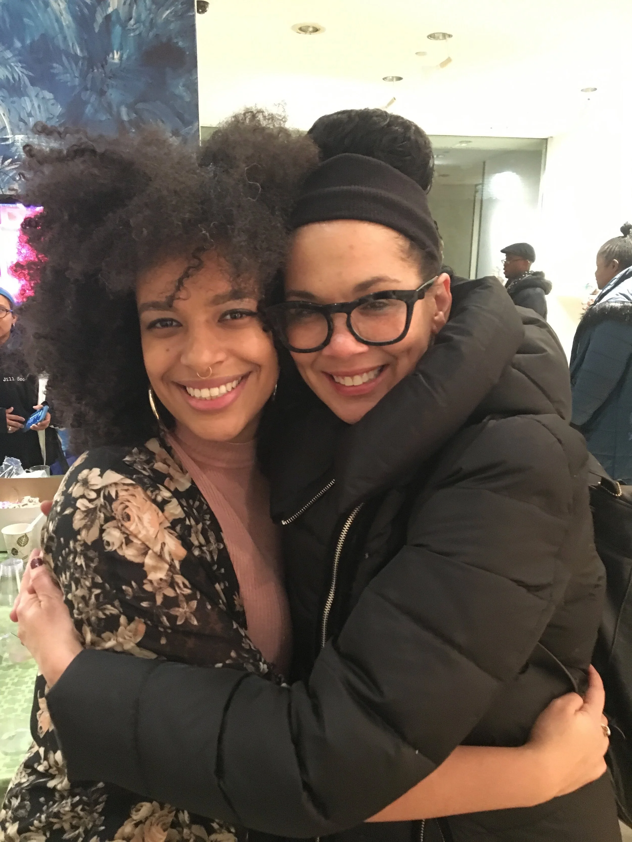Yelaine Rodriguez (left) and Elia Alba (right)