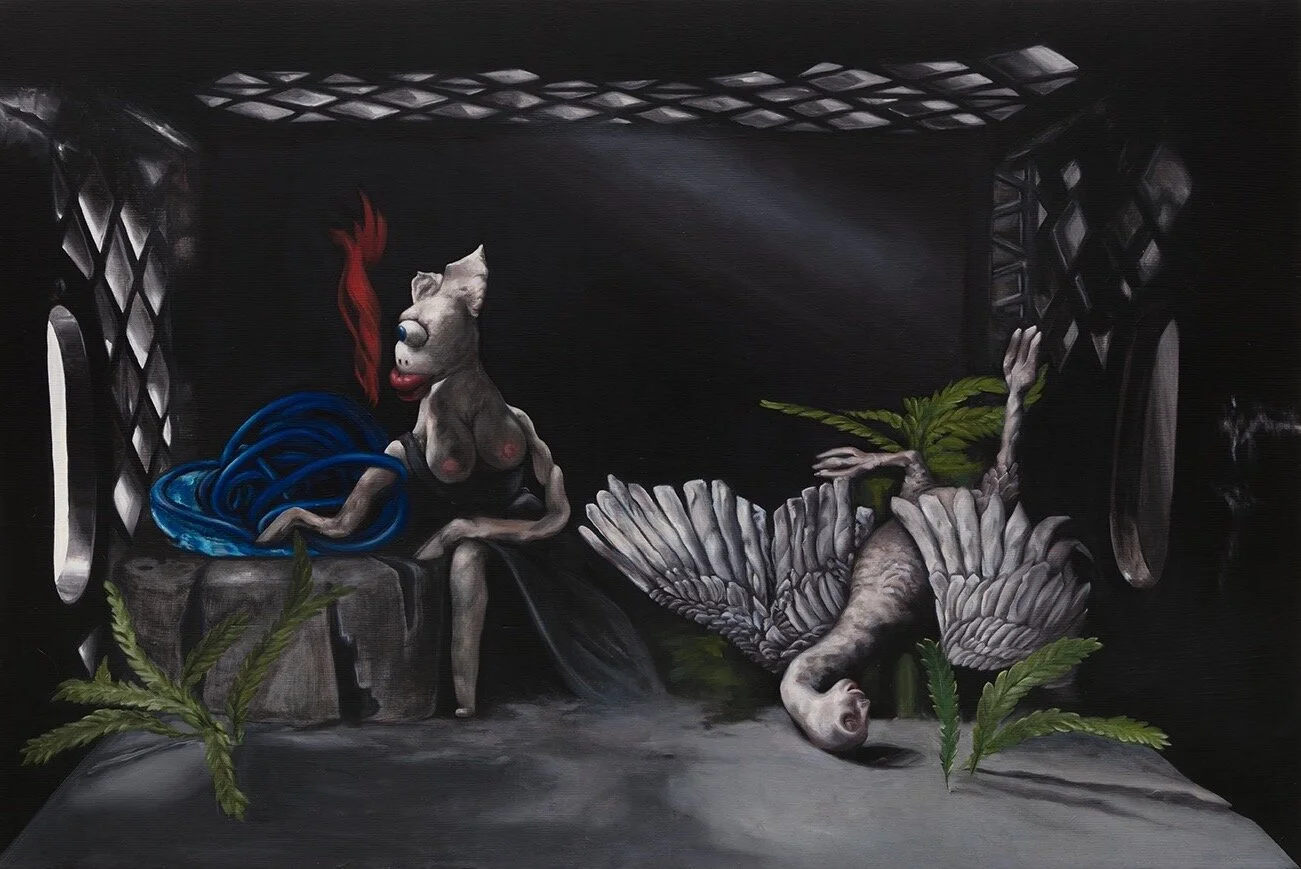 Lucia Love Two Aphrodites, 2017 oil on panel 20 × 30 inches. Photo courtesy of JDJ.