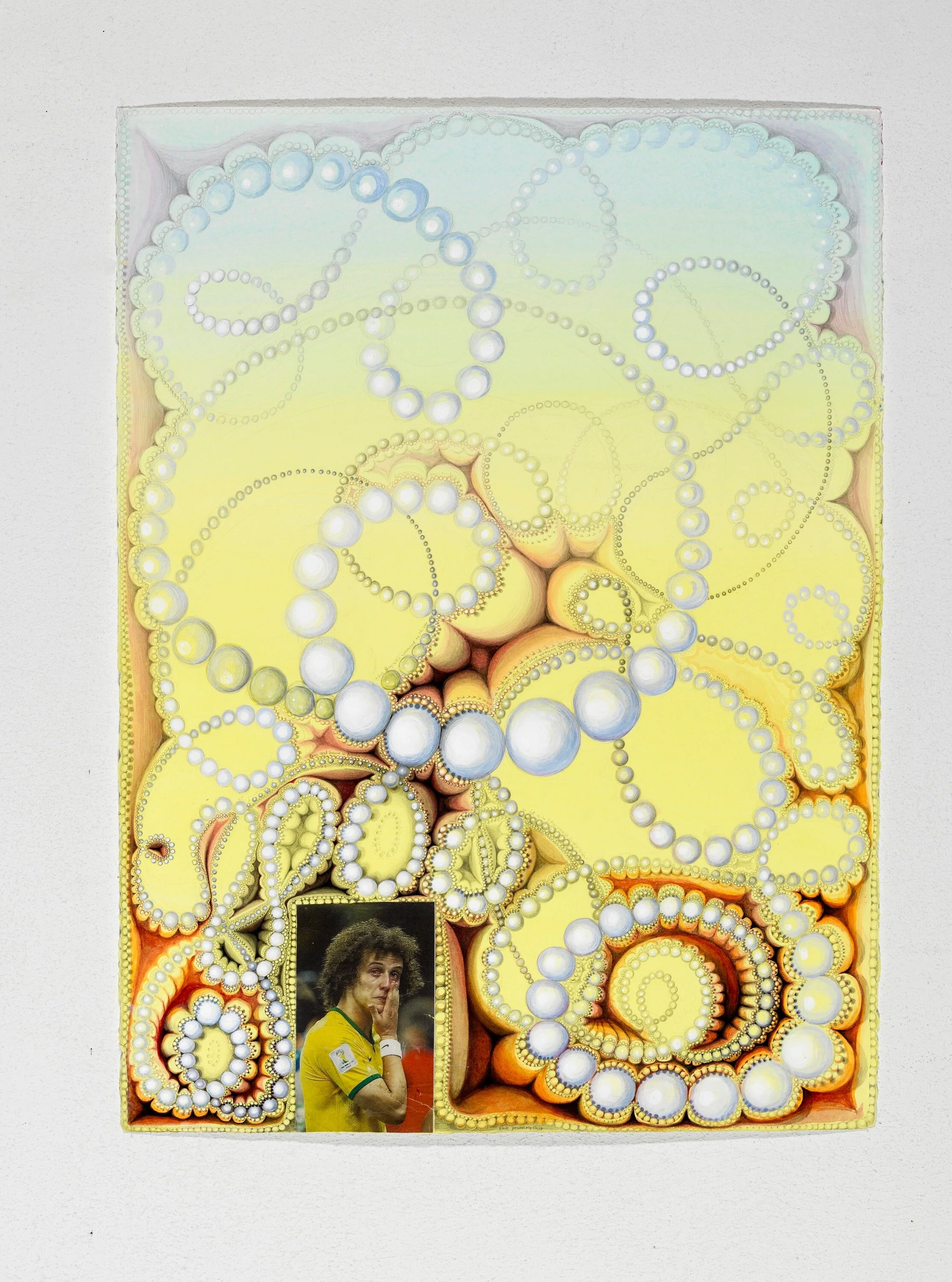 Kinke Kooi, Oh Boy (4), 2017, acrylic, pencil, gouache and collage on paper, 76 x 57 cm. Courtesy of New Discretions.