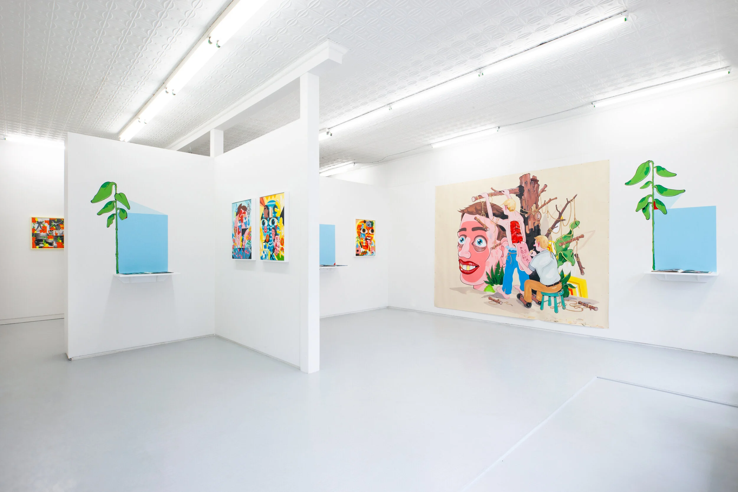 Installation View of Mark Mulroney The Dangers of Eden (Sep-Nov, 2018) Courtesy of Mrs. Gallery.