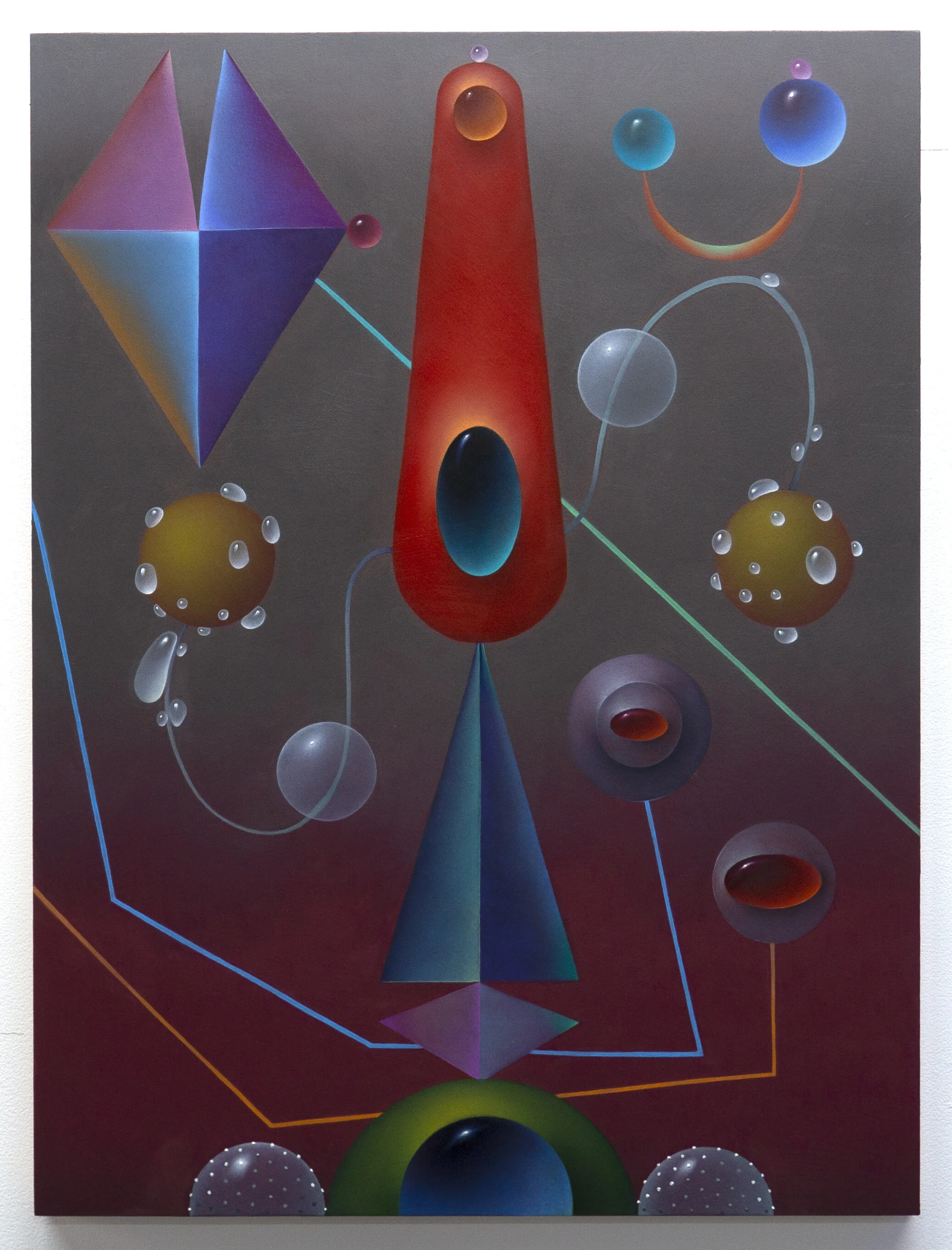 Alessandro Keegan  Life Out of Balance 2019, Oil on panel, 24 × 18 in, 61 × 45.7 cm.  Courtesy of Mother Gallery