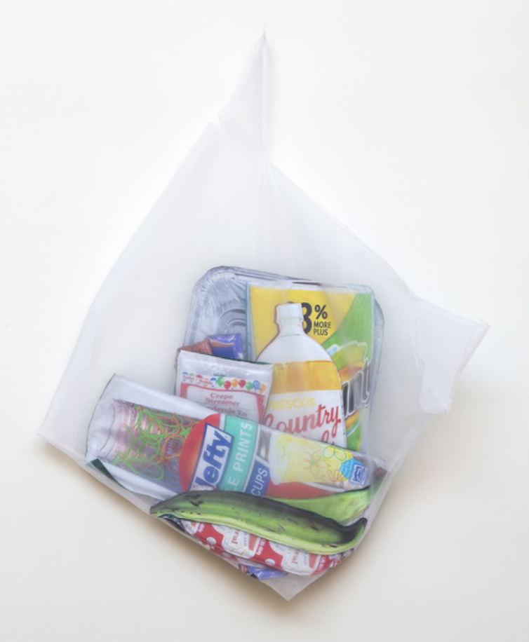 Lucia Hierro Mandao: Para Baby Chower (Hung Open) #1 2019, Polyorganza, felt, and digital print on brushed nylon, 42 × 57 × 5 in, 106.7 × 144.8 × 12.7 cm Courtesy of Sean Horton (presents)