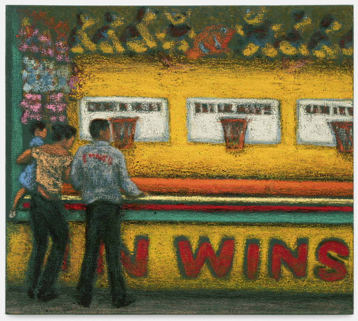 Jane Dickson 1 IN WINS, 2005 Oil stick on linen 24 × 28 in 60.9 × 71.1 cm Courtesy of Stems