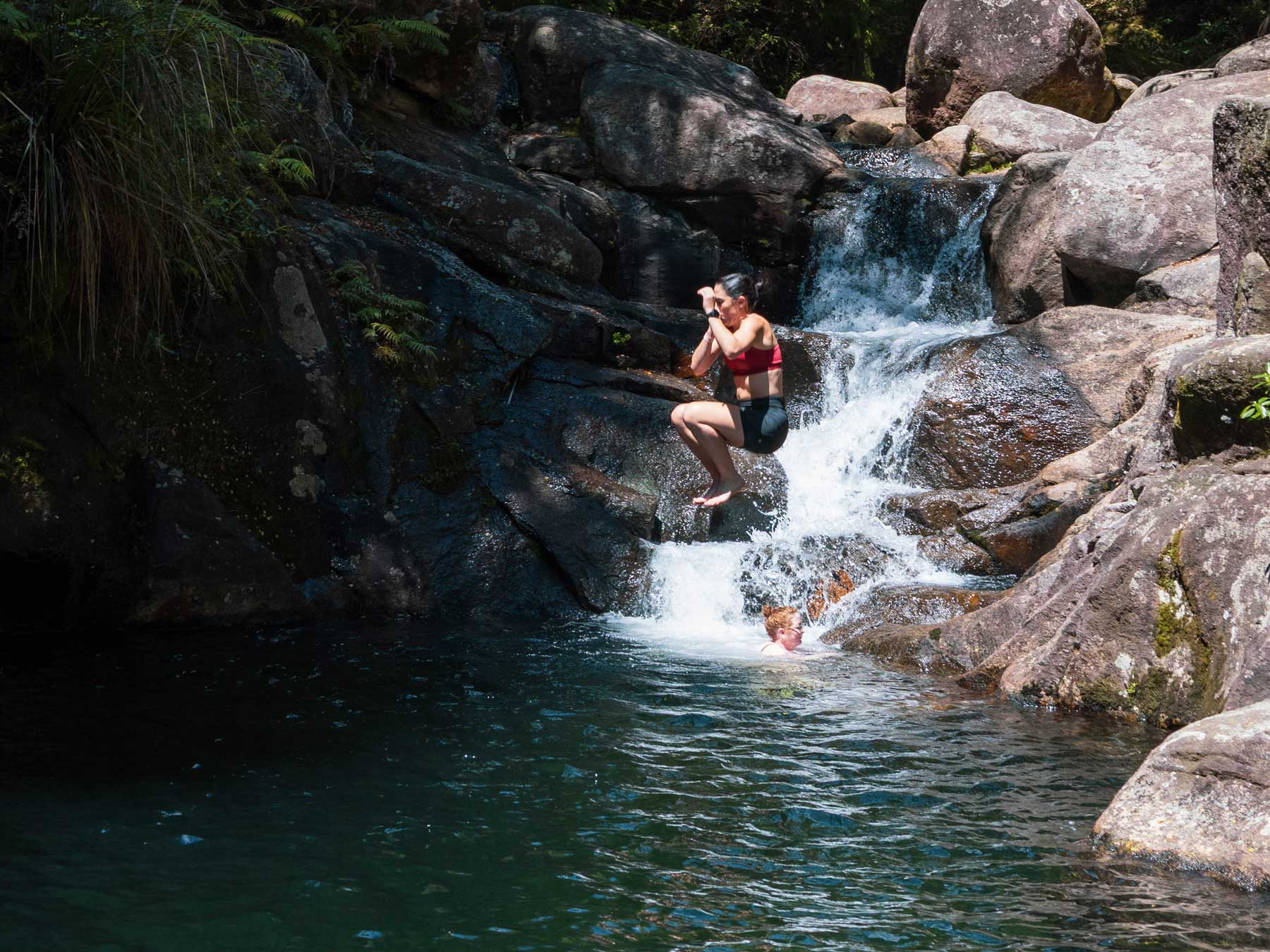 Bush Camp Waterfall Jump