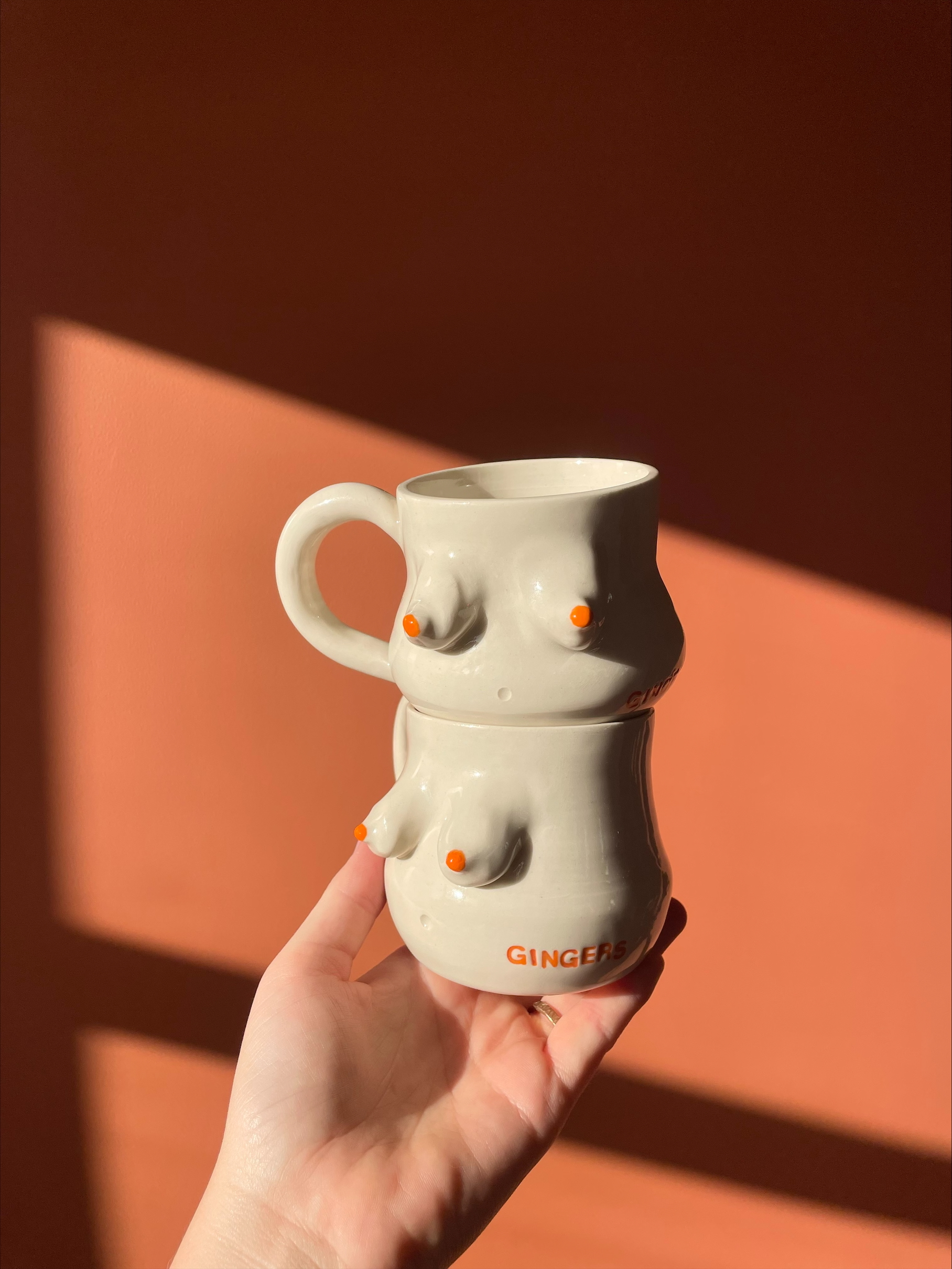 Ginger's Popups Ginger's Boob Mug