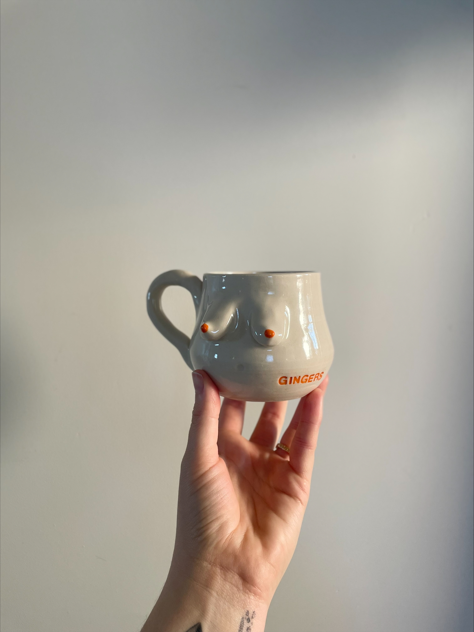 Ginger's Popups Ginger's Boob Mug