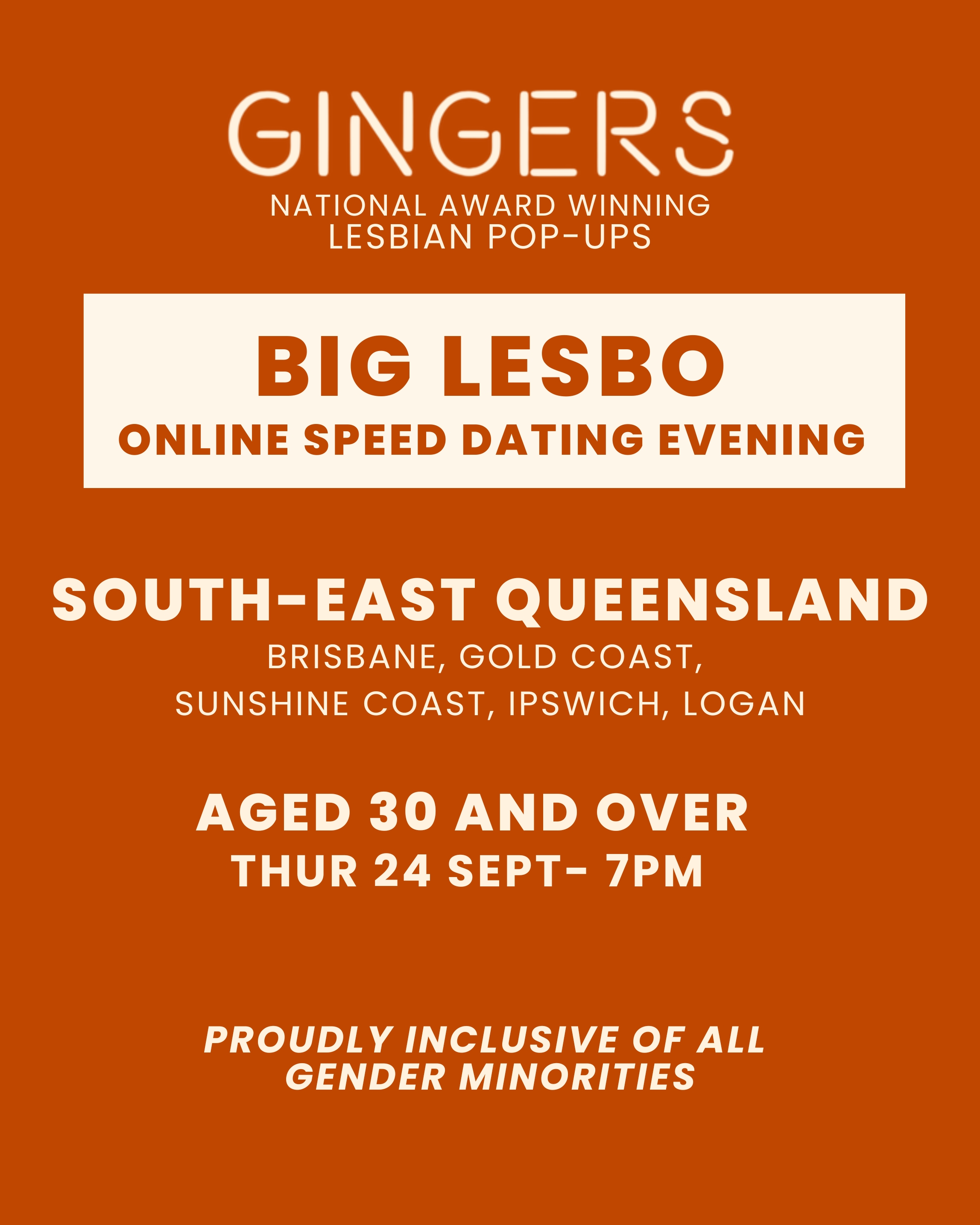 The Big Lesbo Online Date Night - SOUTH-EAST QUEENSLAND