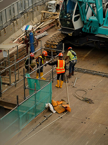 Construction Workers hired and provided by RCL Consulting for Australian Construction Projects