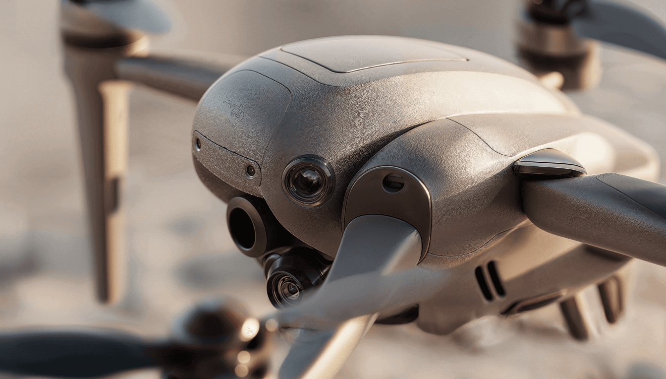 Close-Up Drone Camera - Neuralflow Webflow Template | BRIX Template