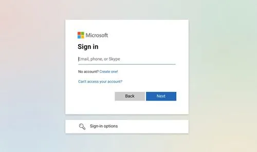 Microsoft Entra ID login screen