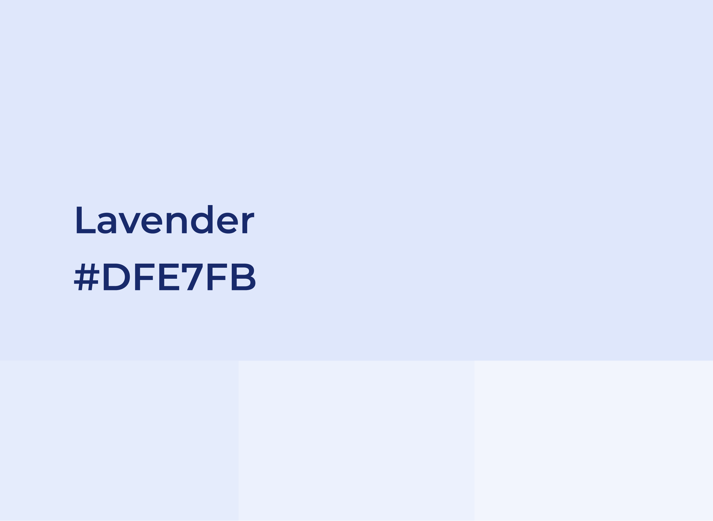 Lavender dashboard colour token