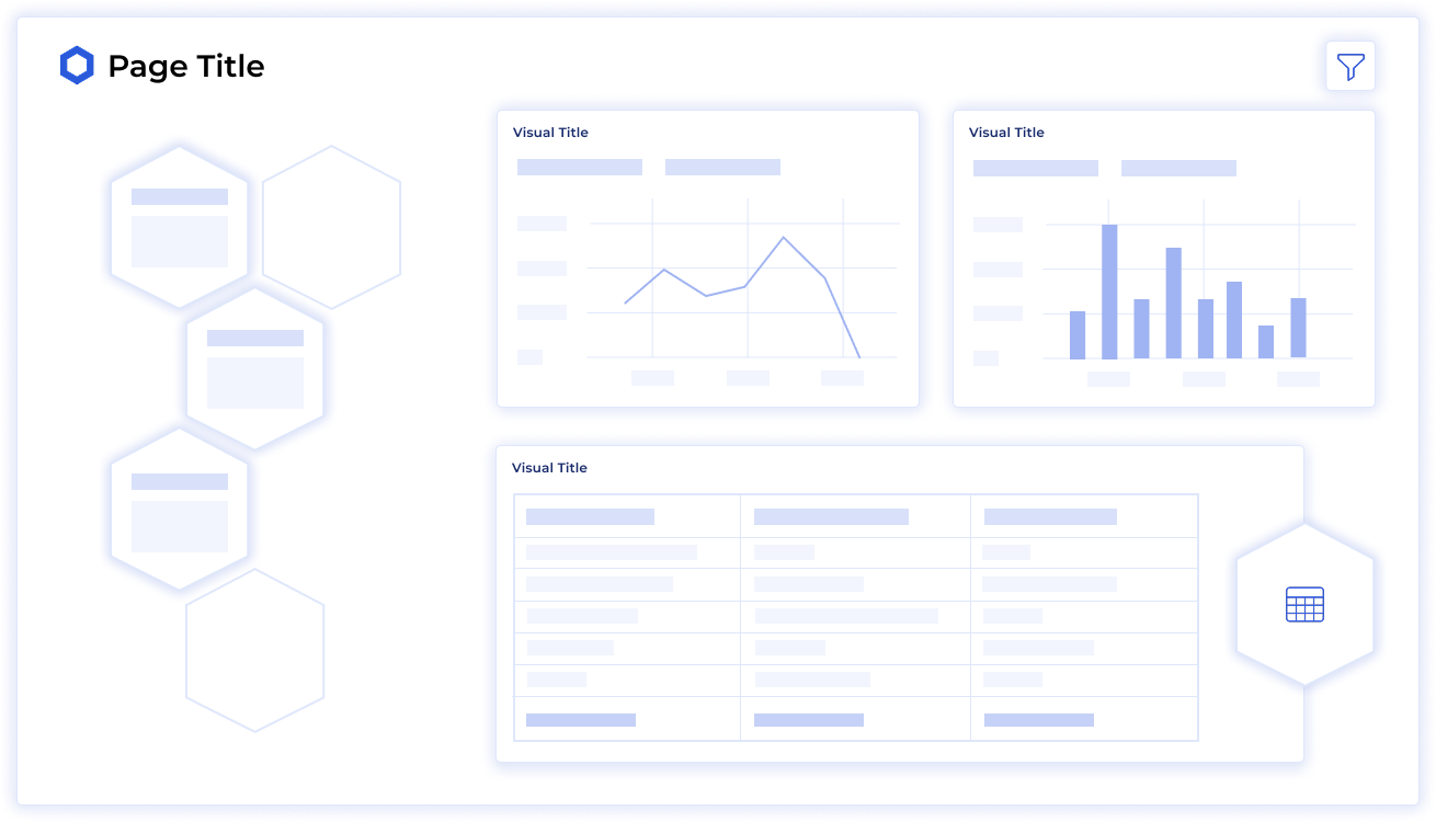 Early Chainlink dashboard layout wireframe