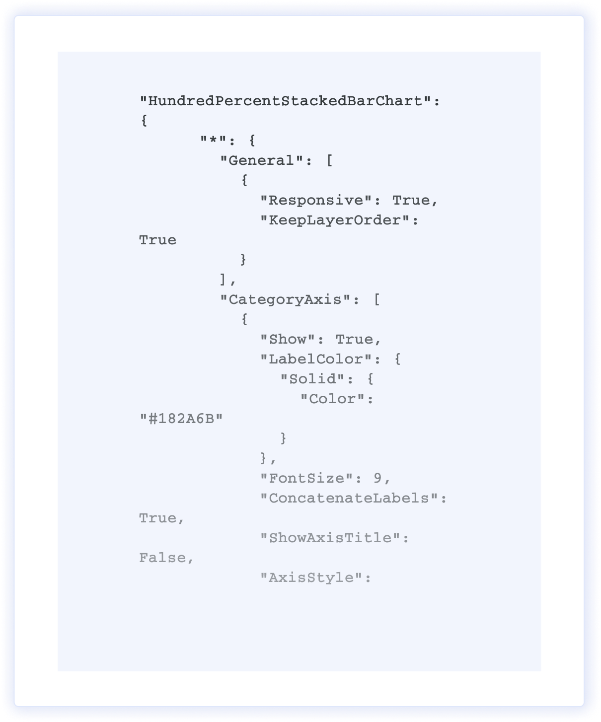 Power BI JSON theme colour and typography configuration