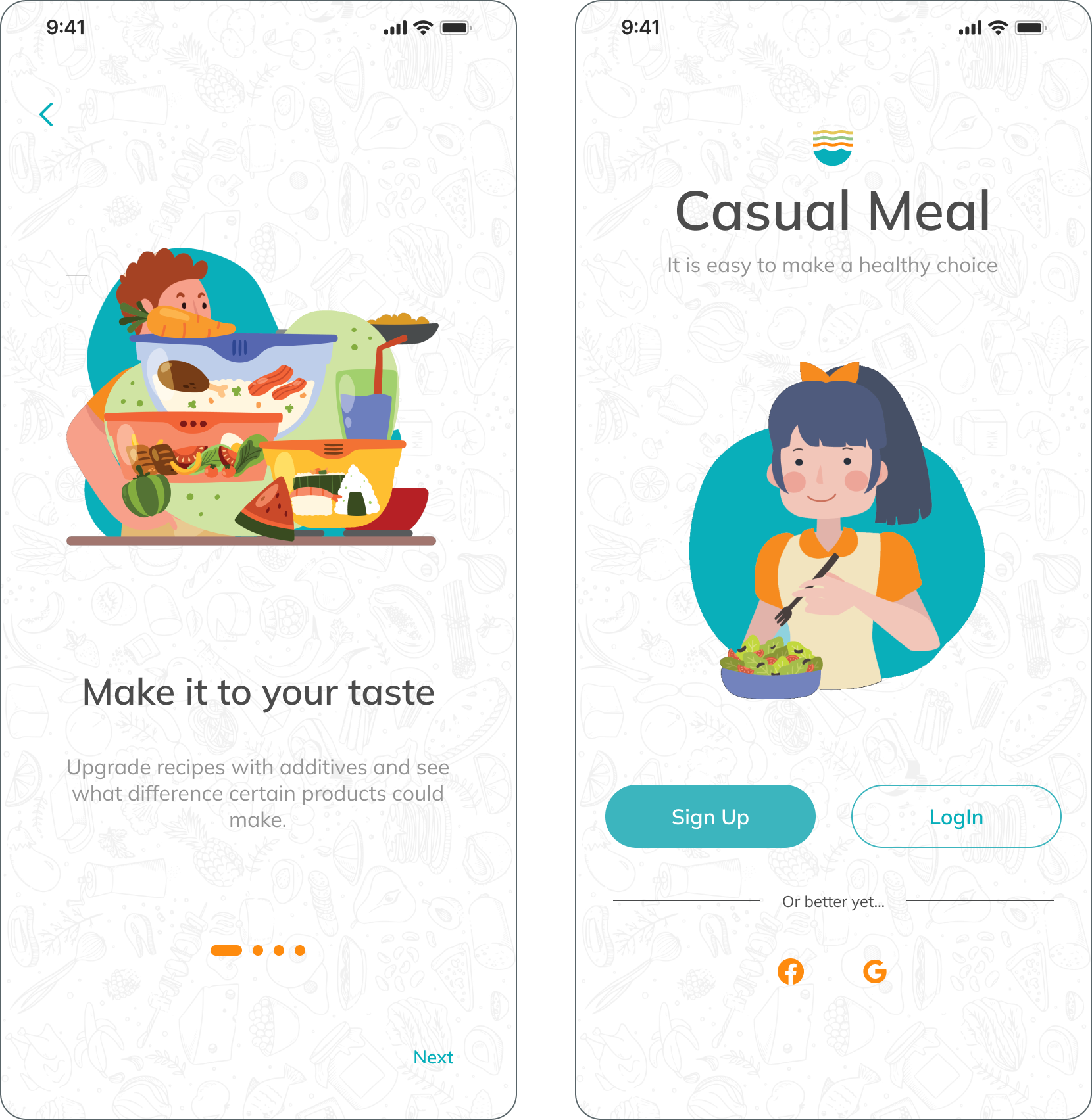 Casual Meal prototype gallery 2