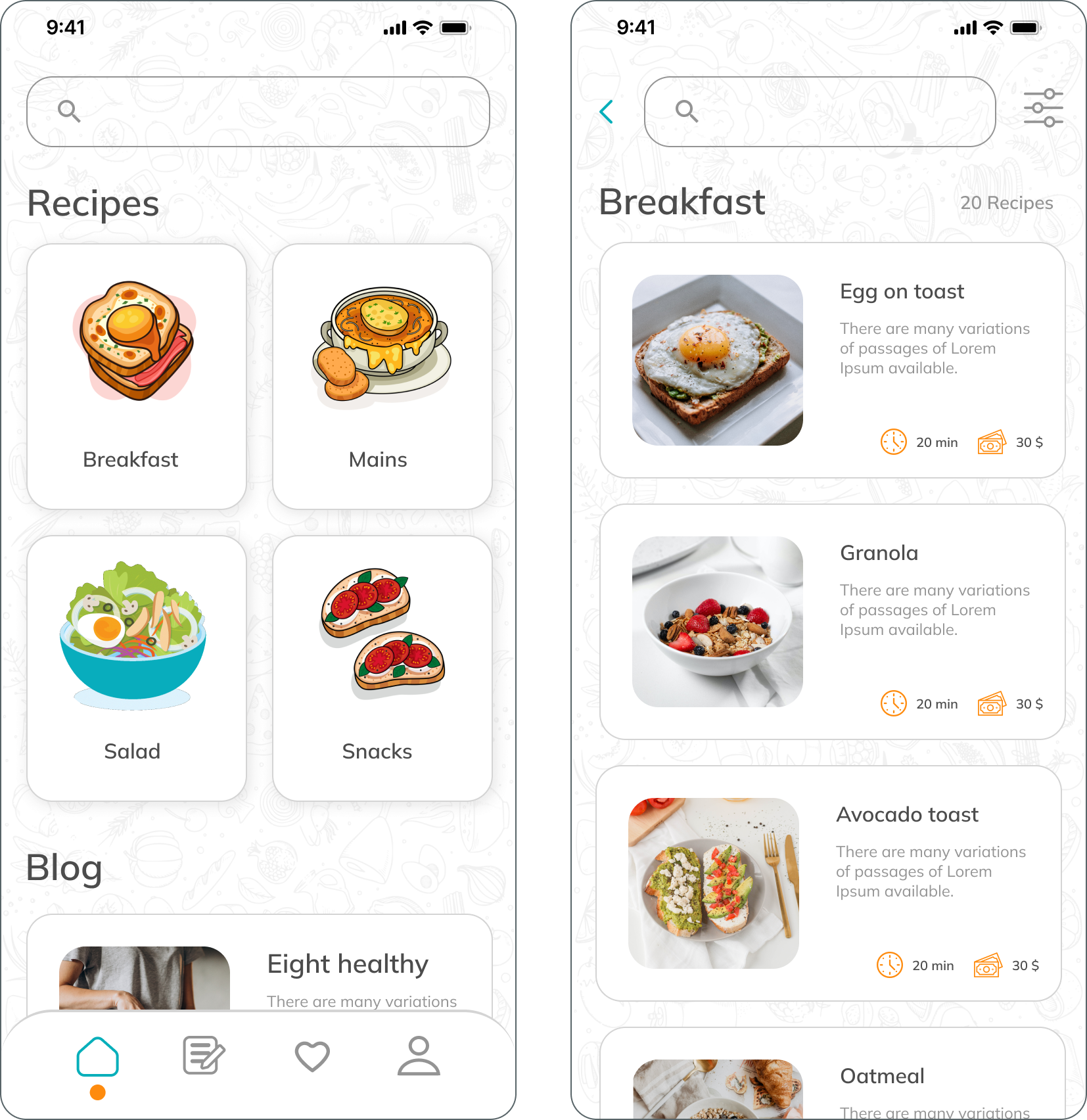 Casual Meal prototype gallery 3