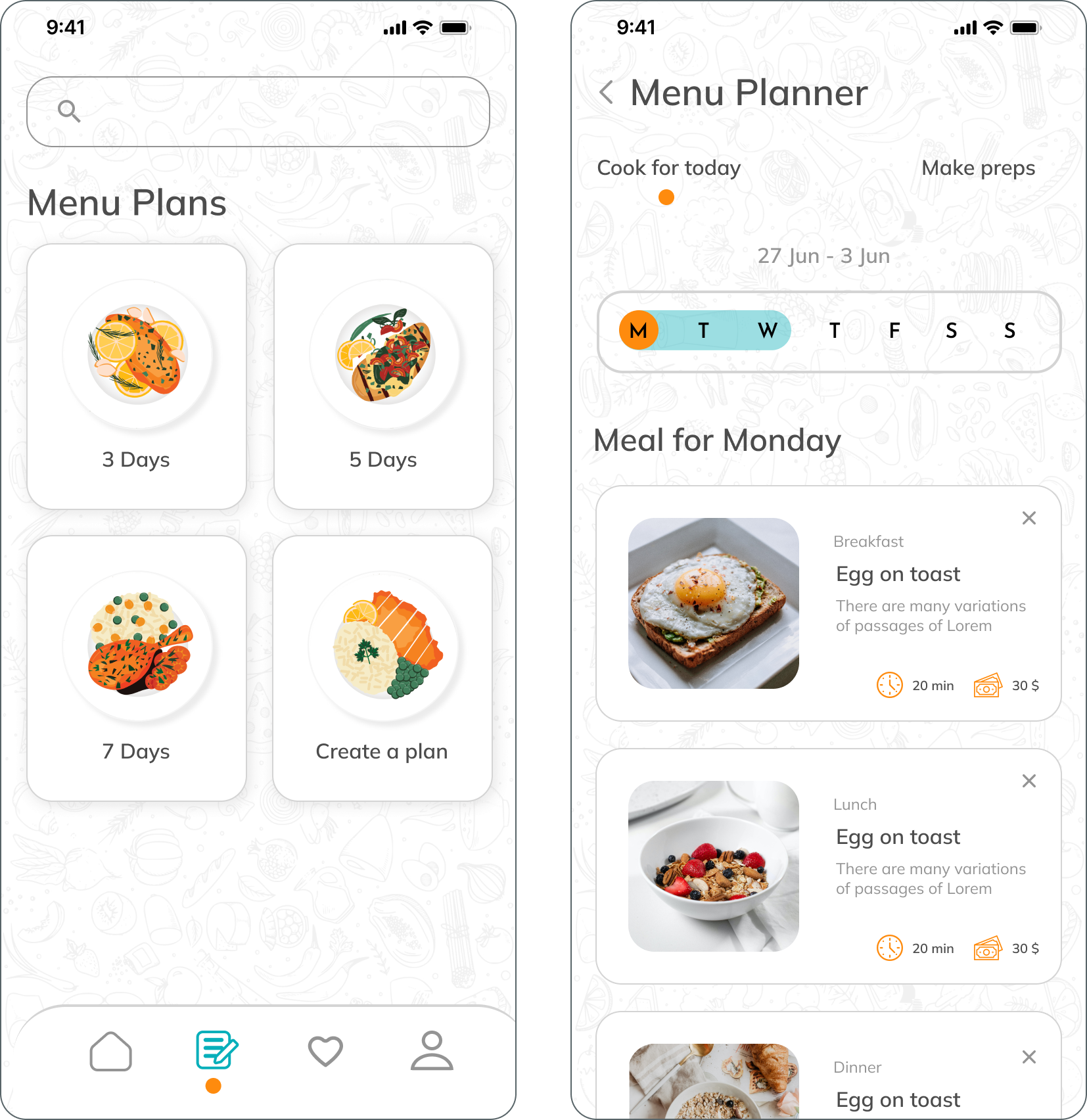 Casual Meal prototype gallery 5