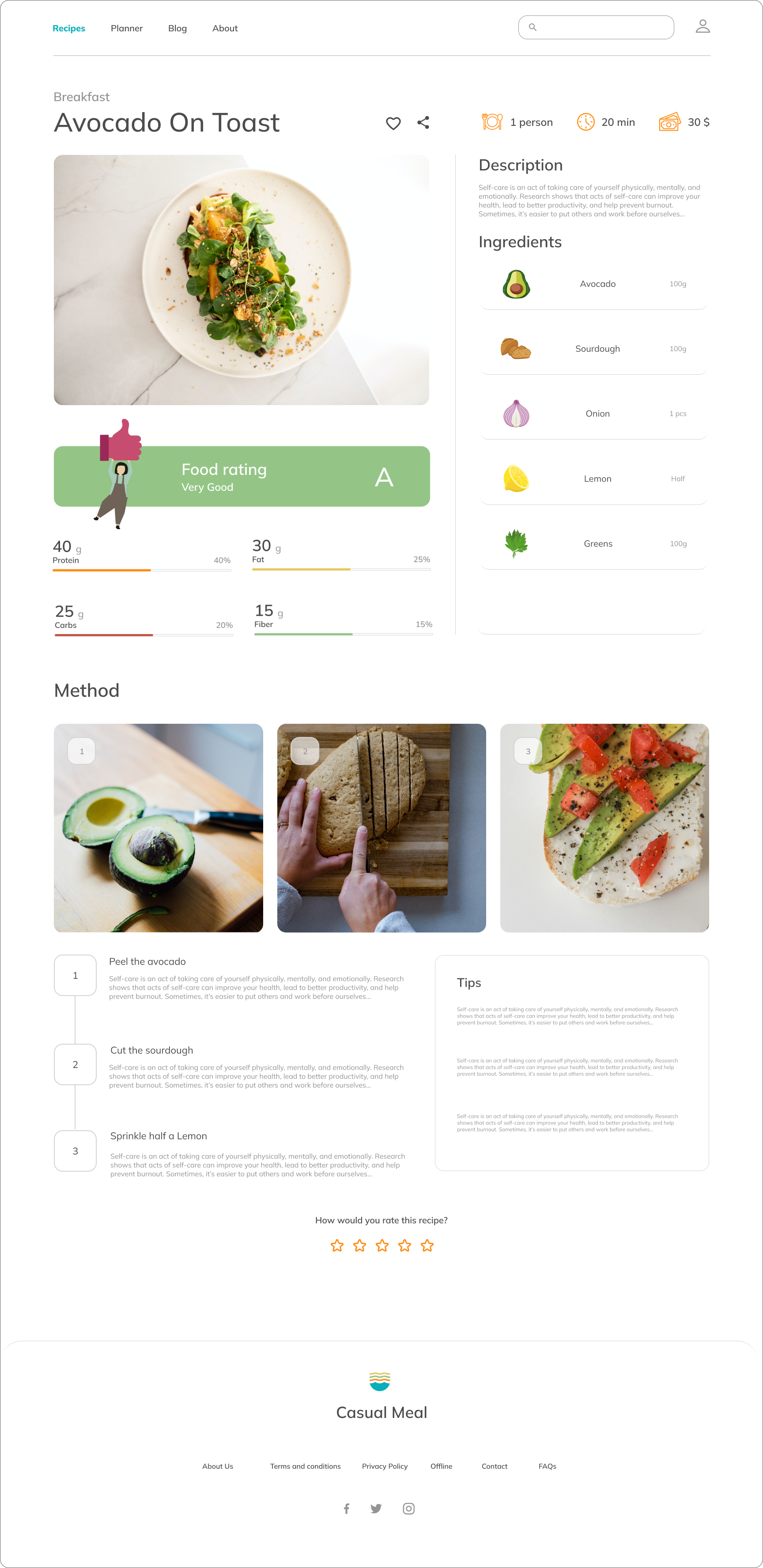 Casual Meal prototype gallery 8