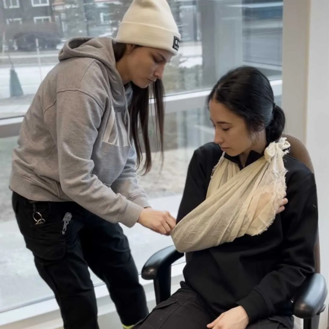 First aid splint training demonstration Mississauga Brampton Toronto