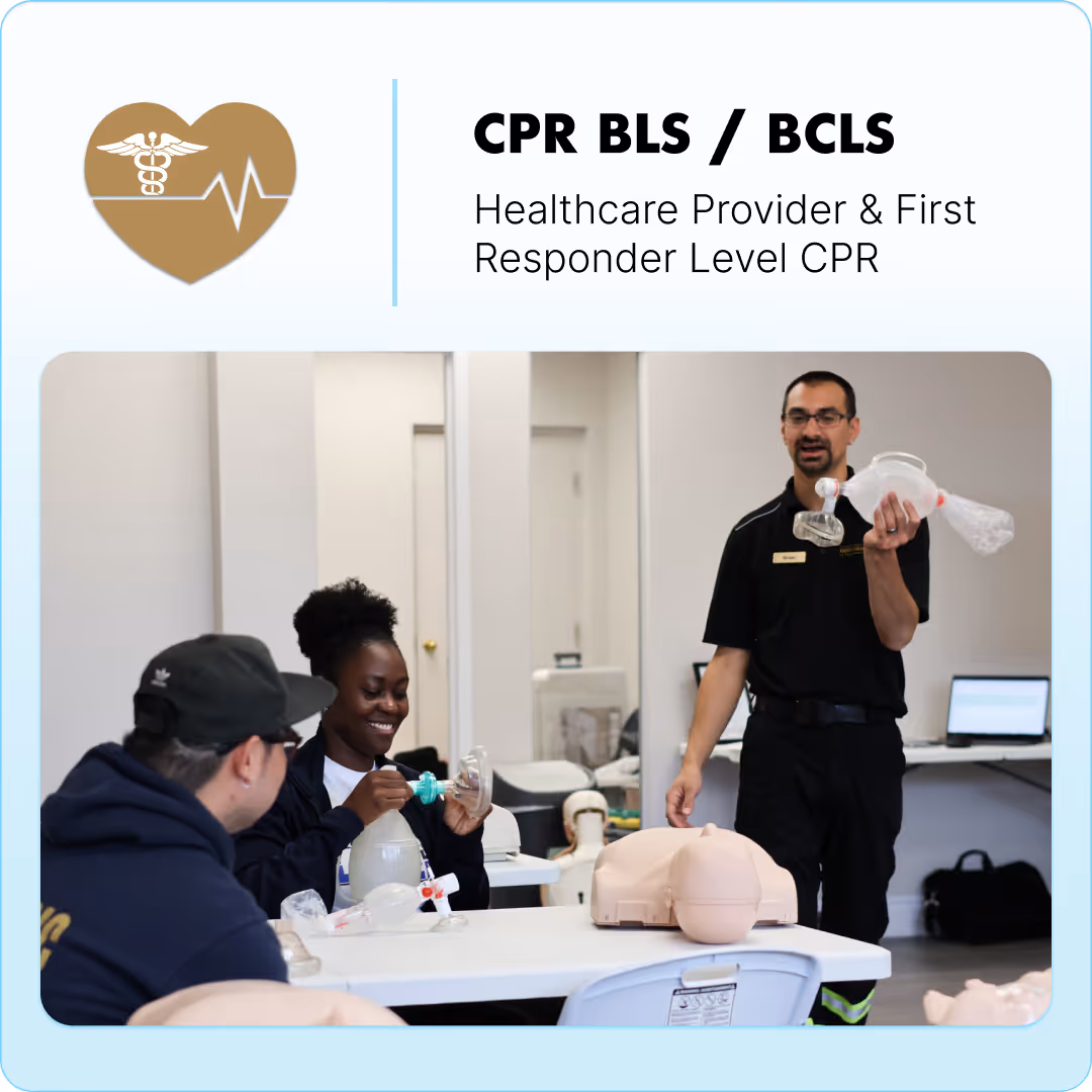 Basic Life Support CPR Course (CPR BLS / CPR BCLS / HCP)